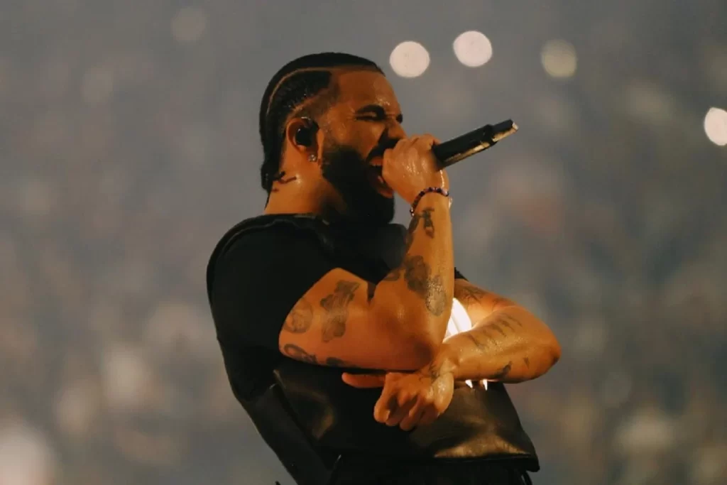 Drake se enoja con un guardia de seguridad por dejar subir a un fan al escenario