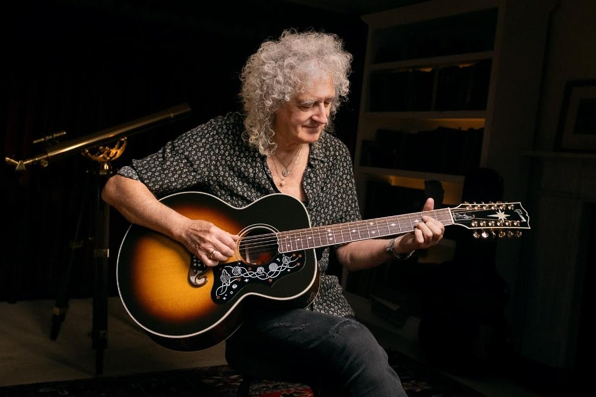 Brian May lanza una guitarra acústica Gibson de 12 cuerdas